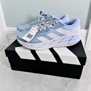 adidas Women's Light Blue and White Adistar Running Shoes